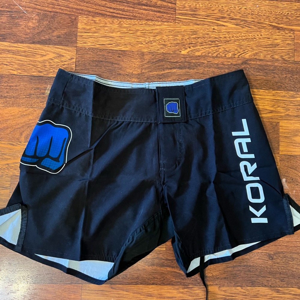 NWT Koral Jiu Jitsu shorts-black/blue